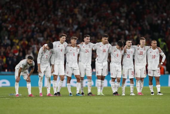 Luis Enrique reacted quickly with Alvaro Morata and Gerard Moreno quickly on the pitch, but things looked to be going Italy's way as they took the pace out of the game until the 80th minute when Morata collected the ball in midfield, exchanged passes with Olmo and scored with a low finish.