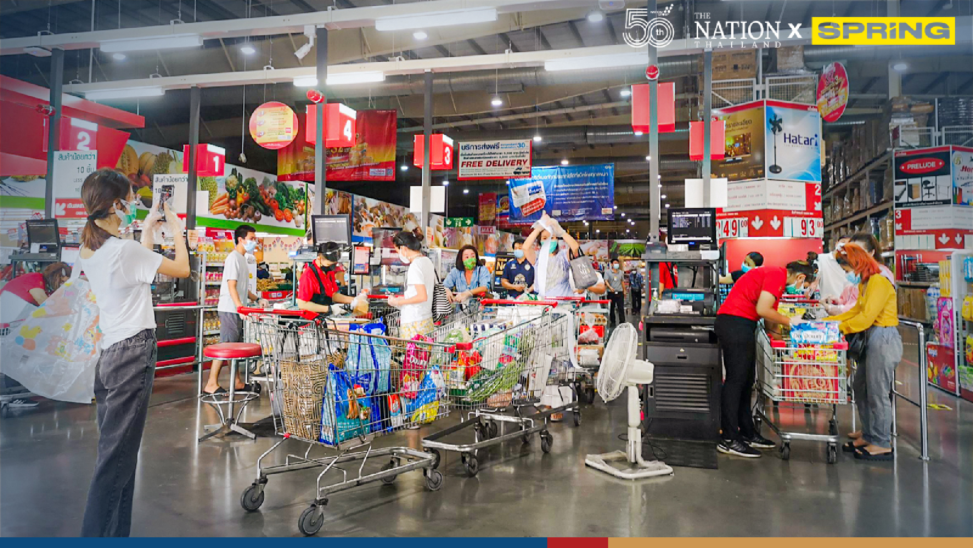 Shopping frenzy as people stock up ahead of possible lockdown