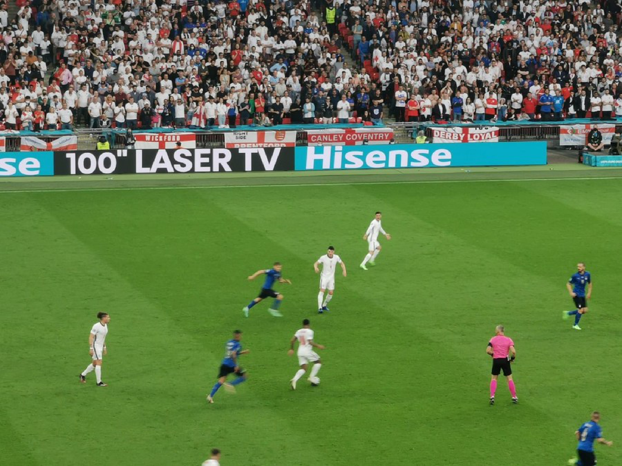 Italy lift European Championship after penalty shootout against England.