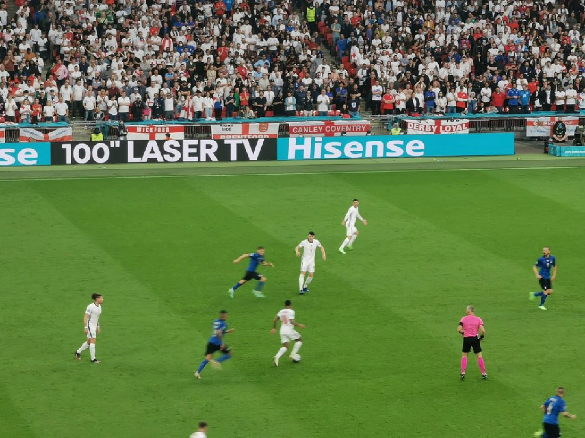 Italy lift European Championship after penalty shootout against England.