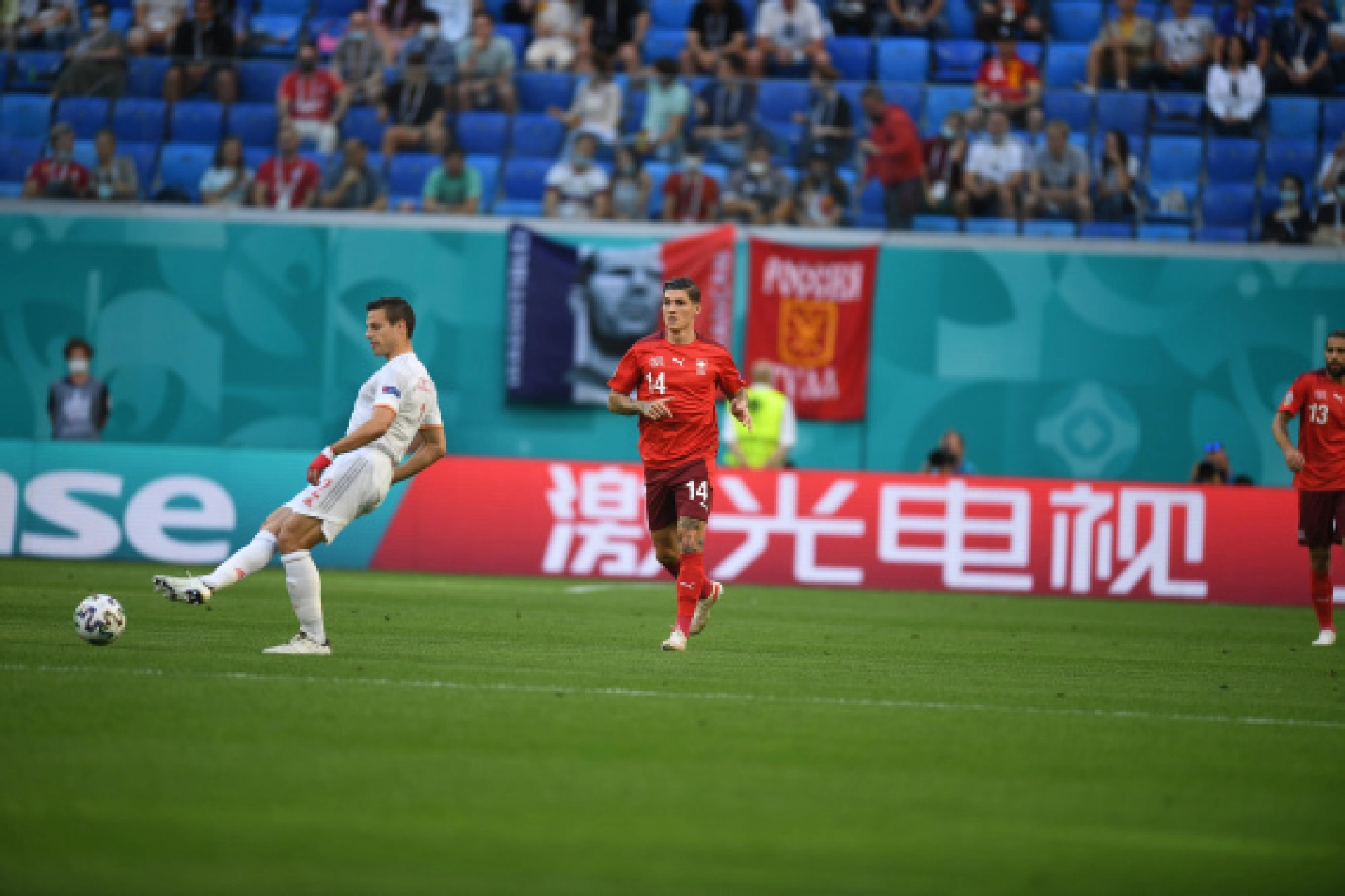 Spain kept their dominance in possession all through into the second half but Switzerland, stunning world champions France in penalty shootout to reach the quarterfinals for the first time, were desperate to find their way back through counterattacks.