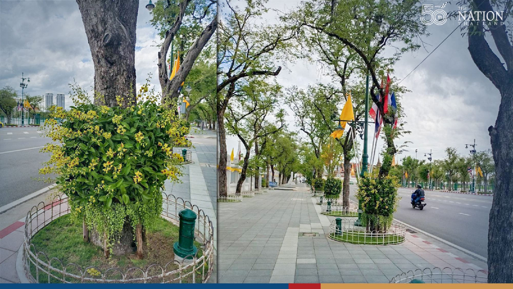 Bangkok decked in lights, flowers for King and Queen Mother’s birthdays