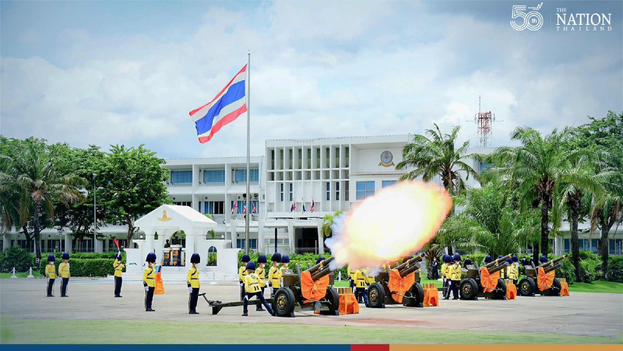 Royal Thai Armed Forces mark HM Queen Mother’s birthday with 21-gun salute