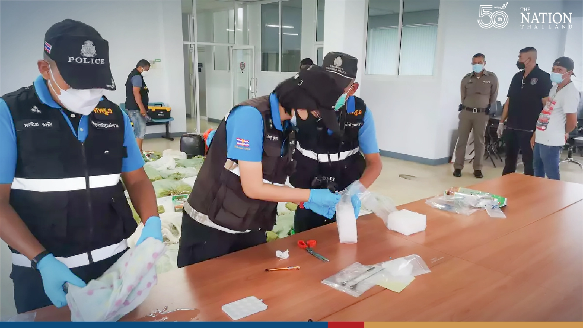 Meth worth over THB600 million seized from sea off Trang