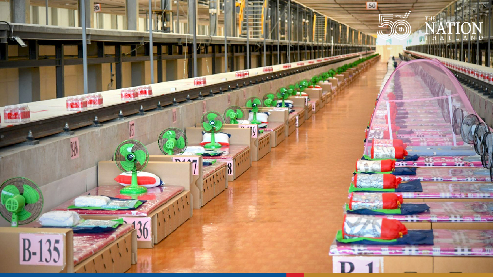 Bang Sue Grand Station opens 400-bed isolation centre as Bangkok cases surge