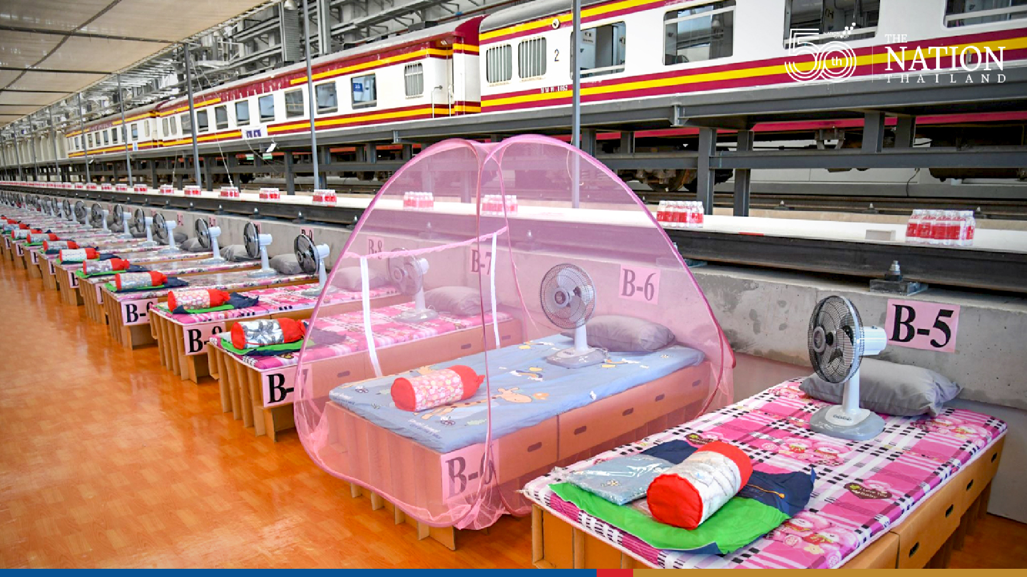 Bang Sue Grand Station opens 400-bed isolation centre as Bangkok cases surge