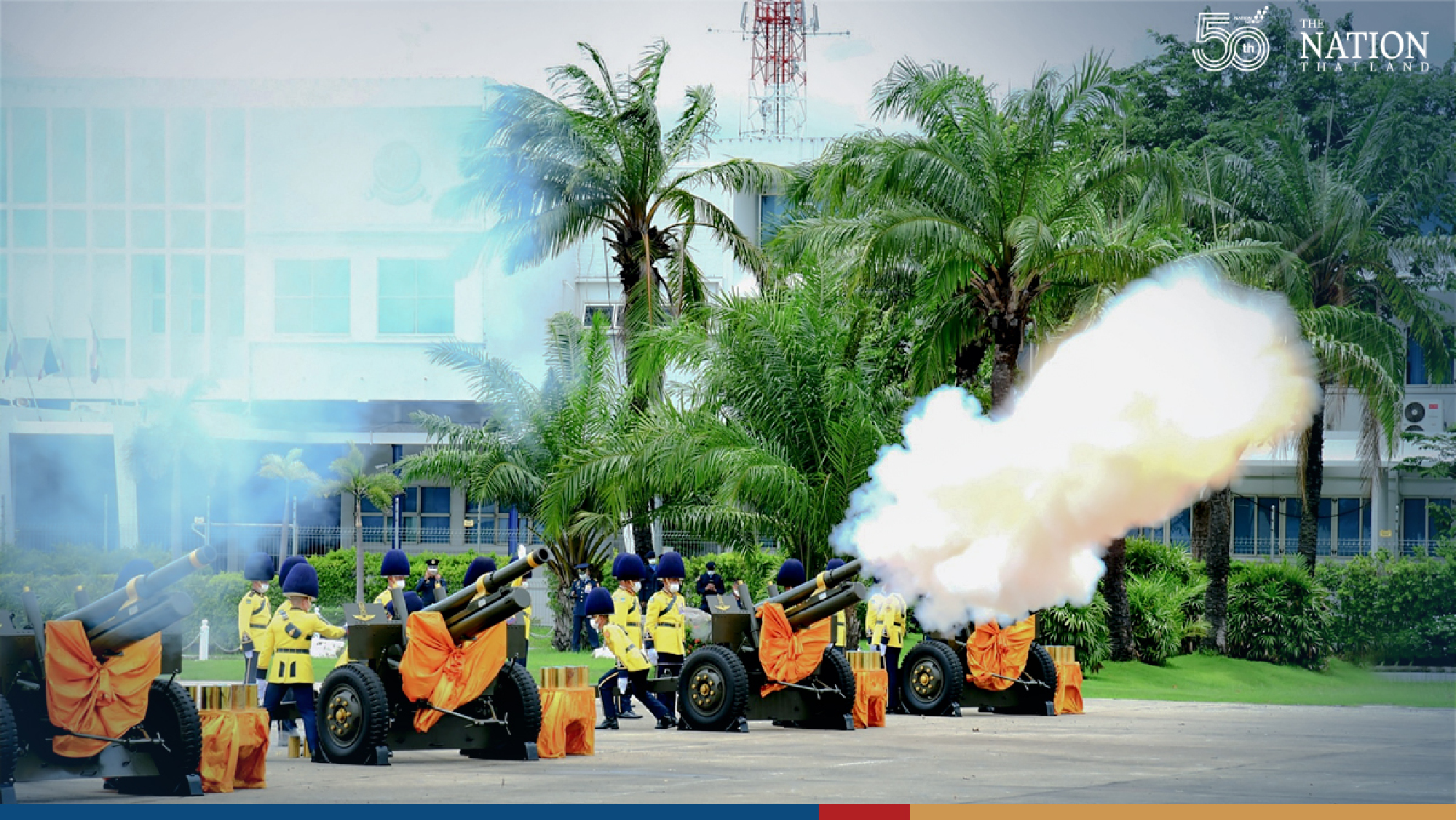 Royal Thai Armed Forces mark HM Queen Mother’s birthday with 21-gun salute