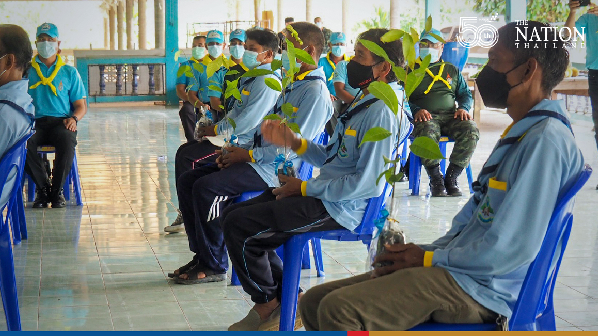 Narathiwat raises forest of love for Queen Mother’s birthday