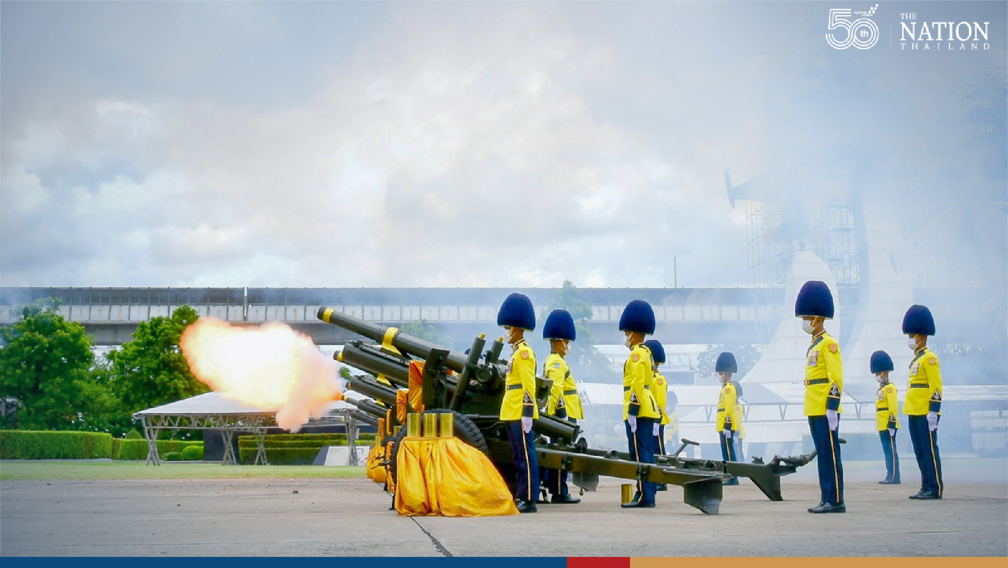 Royal Thai Armed Forces mark HM Queen Mother’s birthday with 21-gun salute
