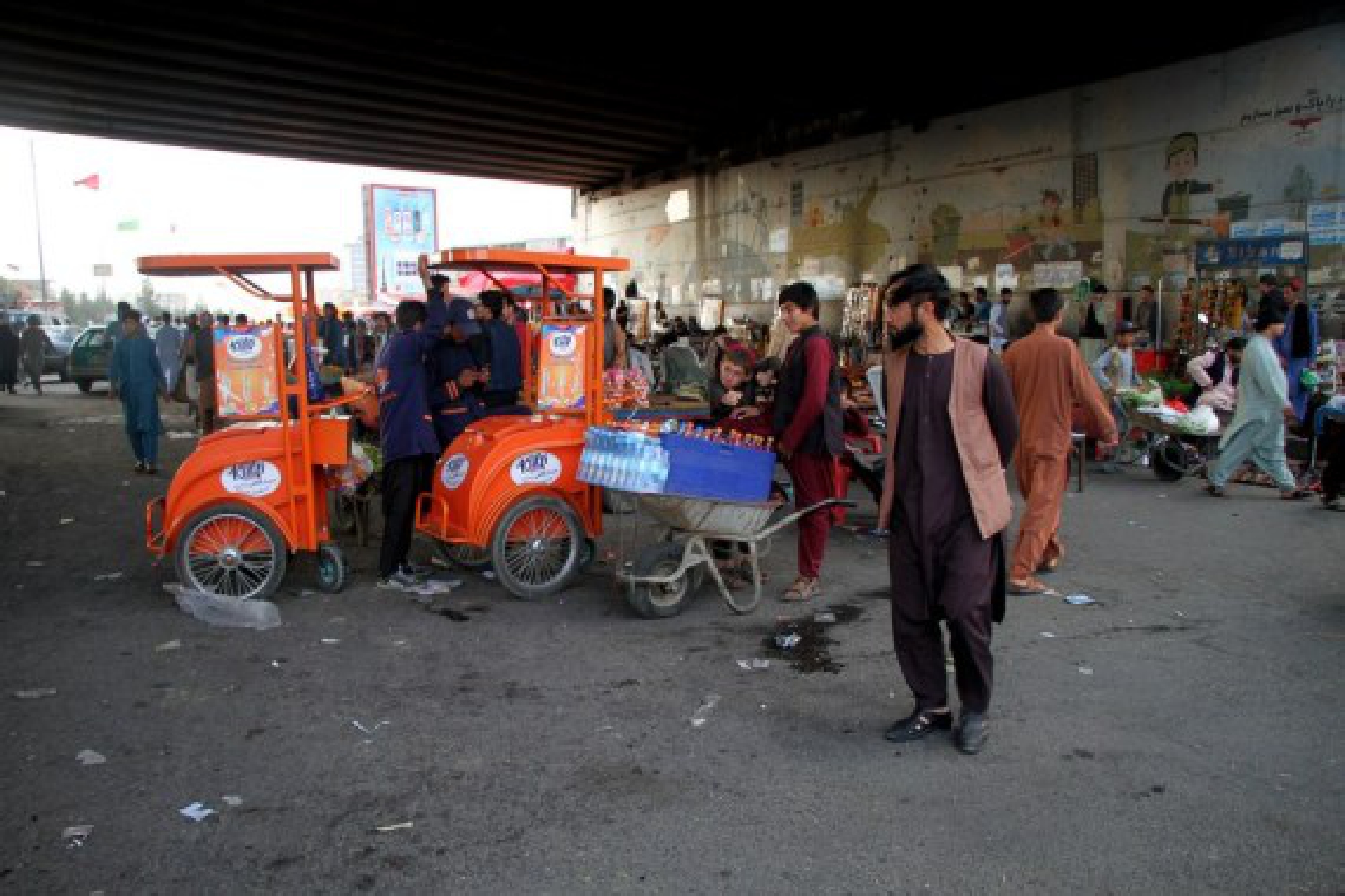 Photo taken on Aug. 20, 2021 shows a view in Kabul, Afghanistan. 
