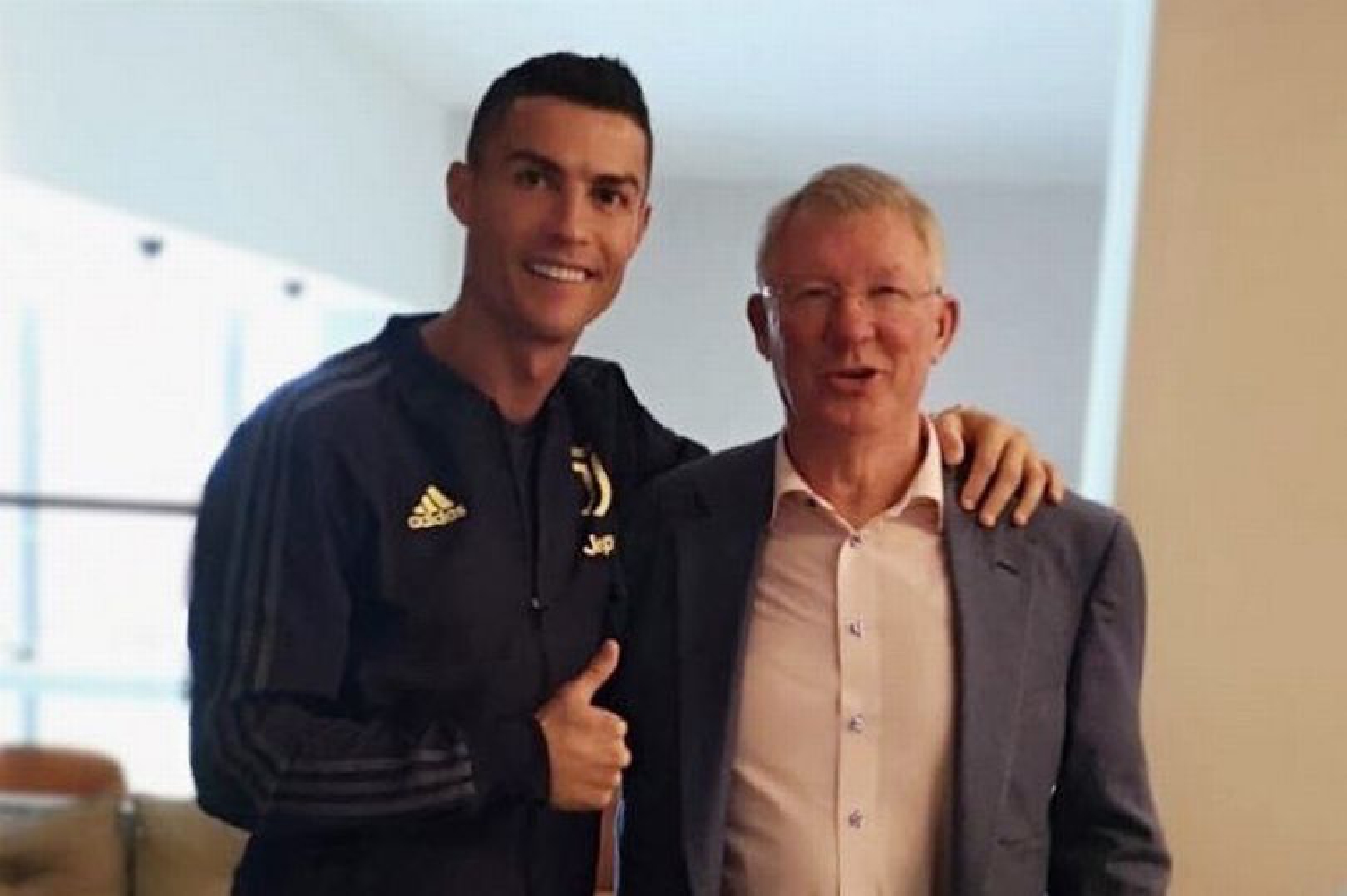 Ronaldo with Ferguson