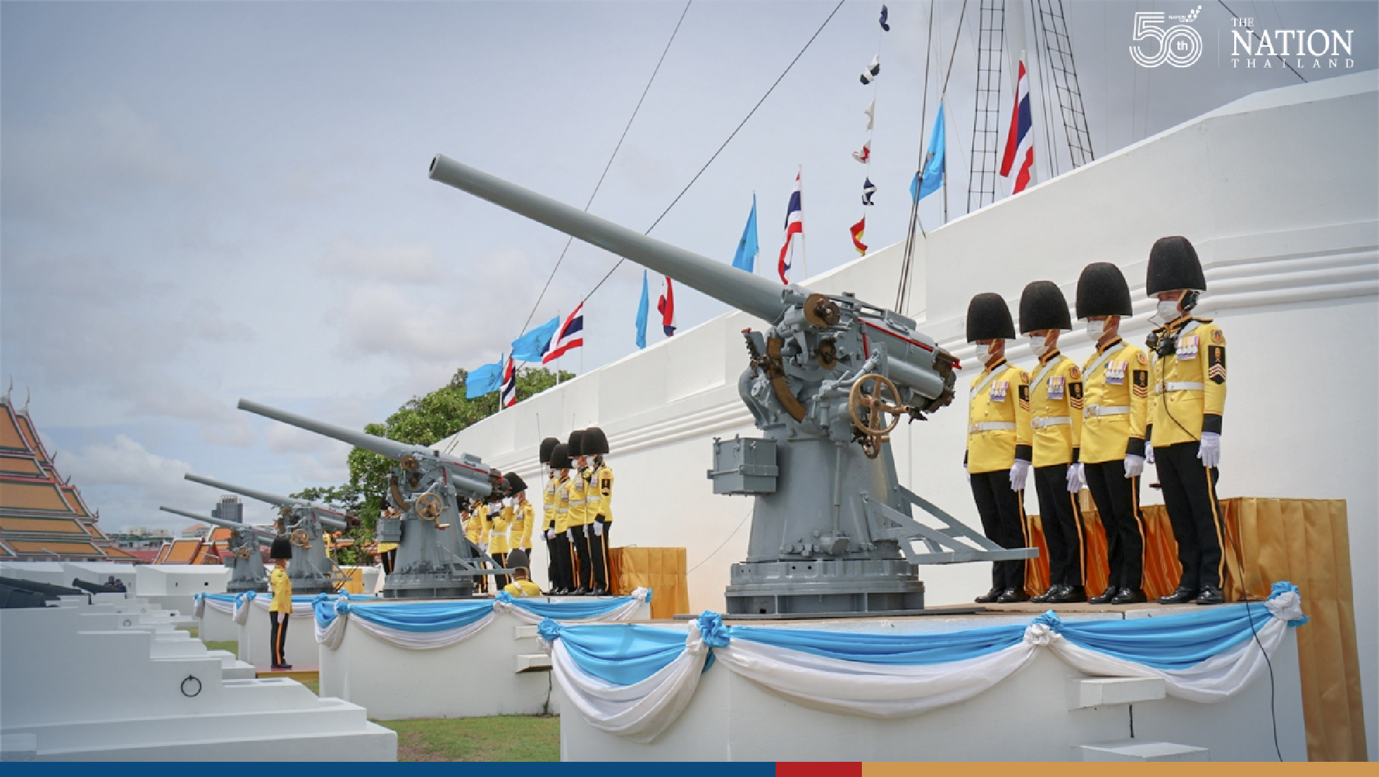 Royal Thai Armed Forces mark HM Queen Mother’s birthday with 21-gun salute
