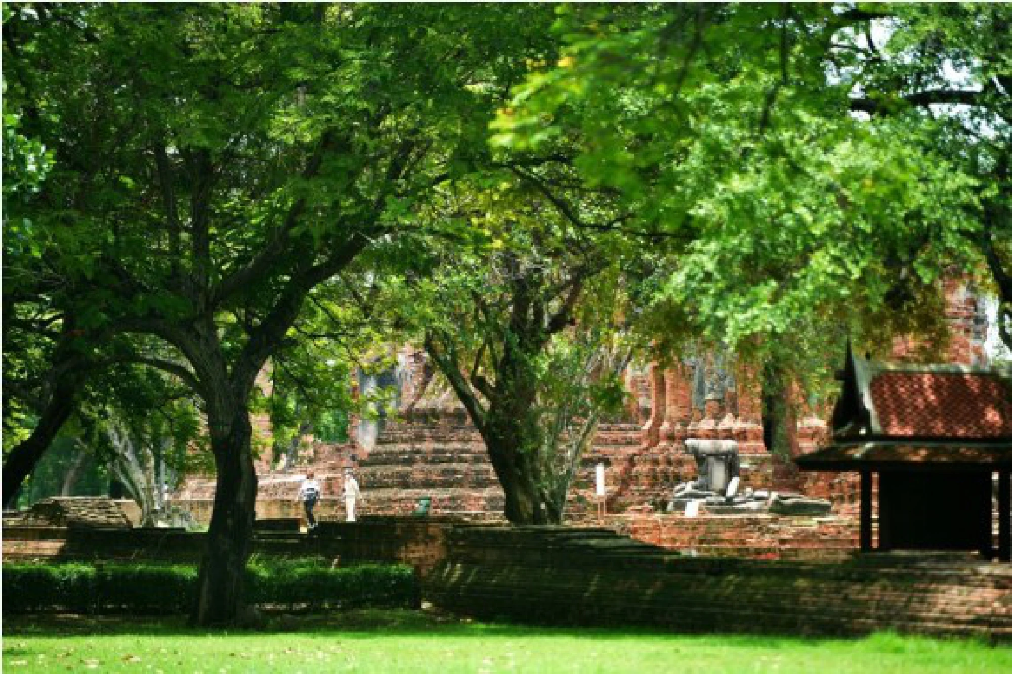 Photo taken on Aug. 17, 2021, shows the historic city of Ayutthaya in Ayutthaya, Thailand. 