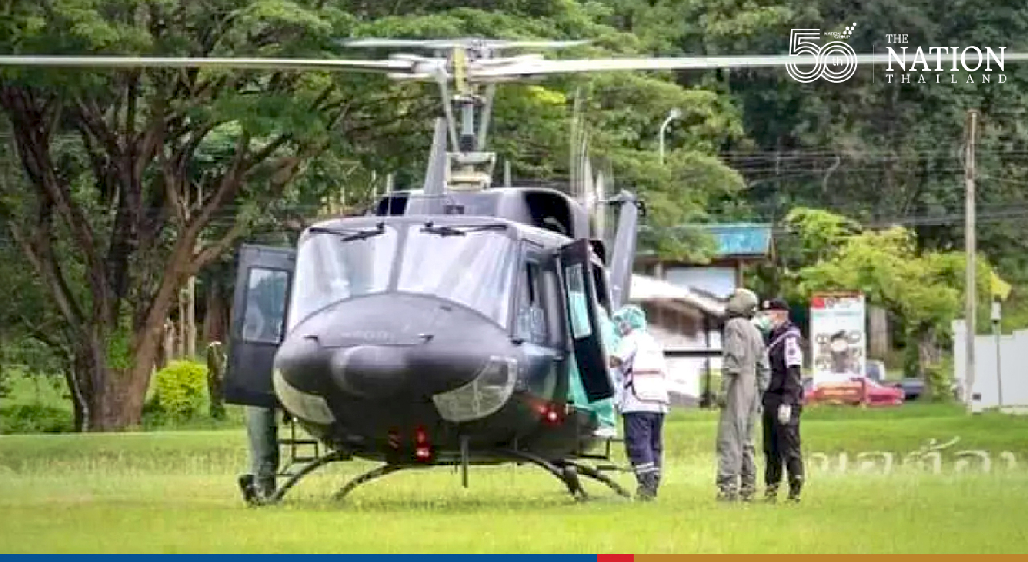 Military chopper flies newborn to Chiang Mai for medical treatment