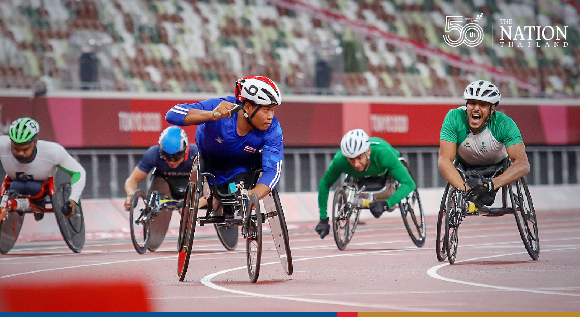 Pongsakorn Paeyo claimed the gold in the men’s 100 metres 