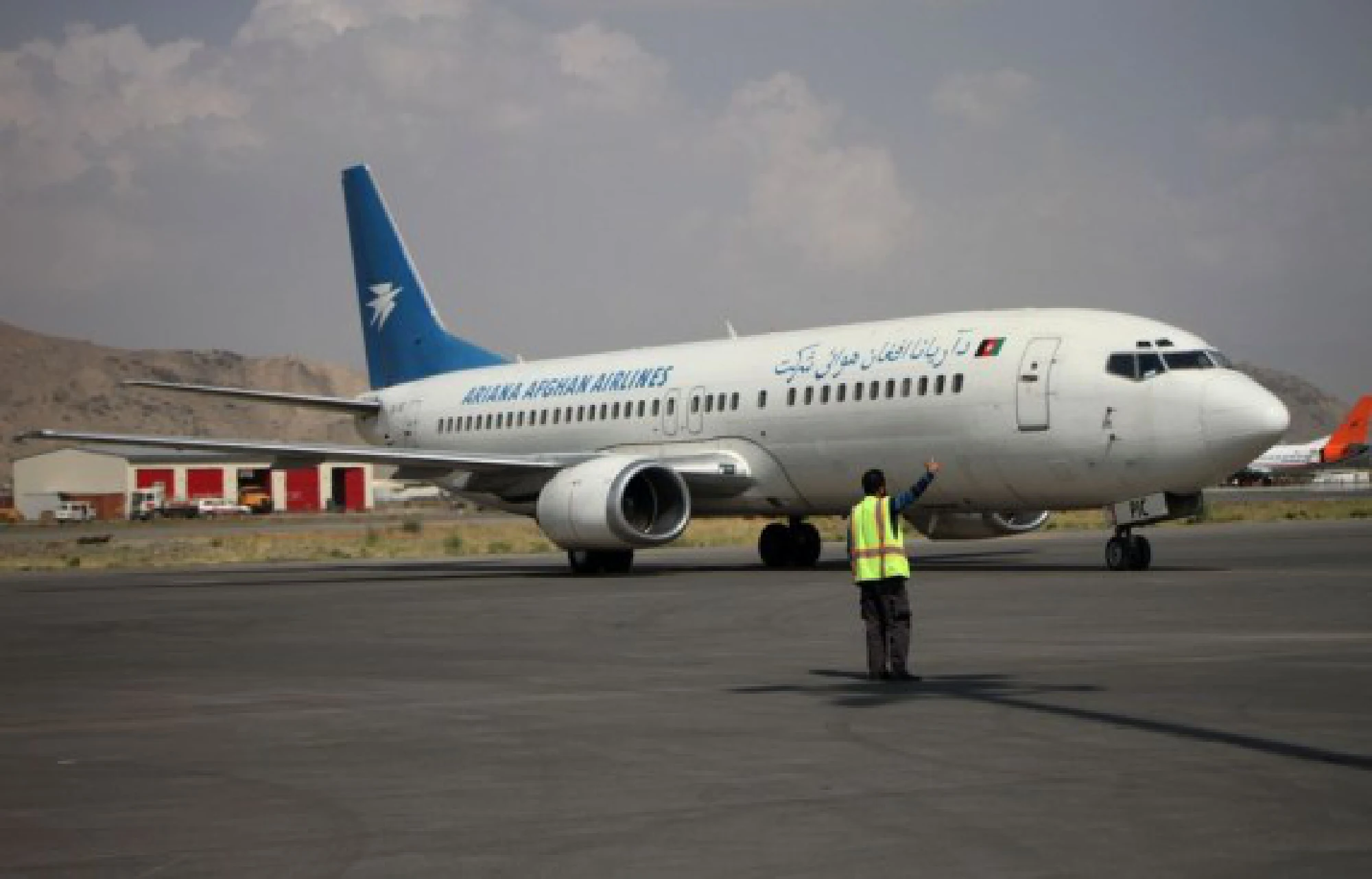 Photo taken on Sept. 20, 2021 shows a plane at the Kabul International Airport in Kabul, capital of Afghanistan. (Photo by Saifurahman Safi/Xinhua)