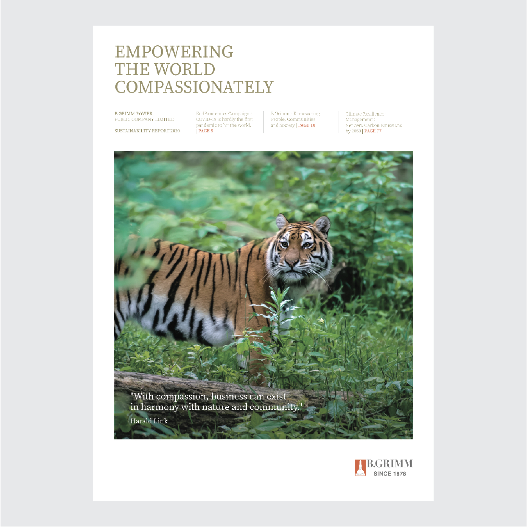 BGRIM named sole Asia Pacific winner of top ARC Award 2021 for sustainability report