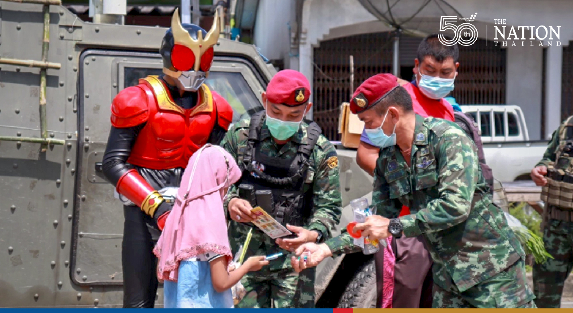 Kamen Rider superheroes come to the rescue in Narathiwat