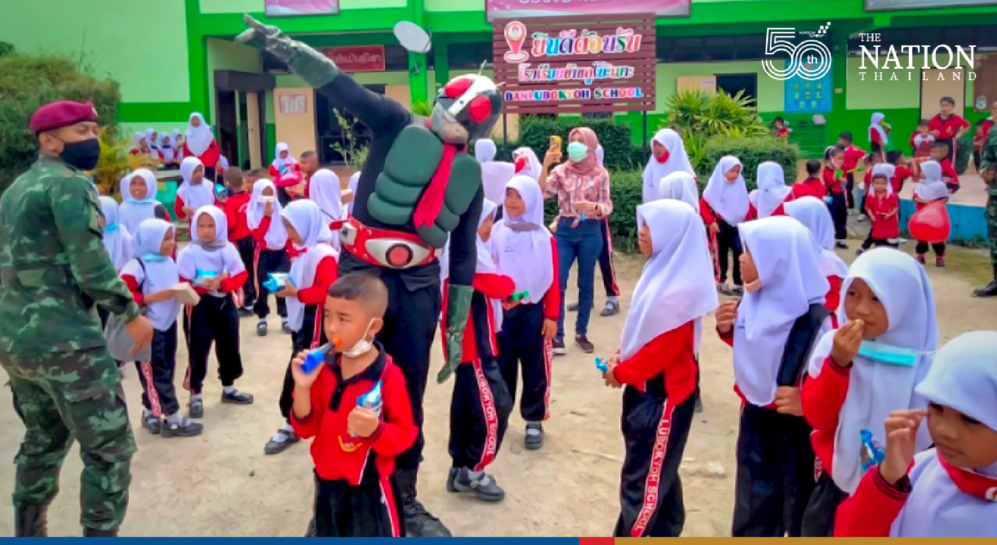 Kamen Rider superheroes come to the rescue in Narathiwat