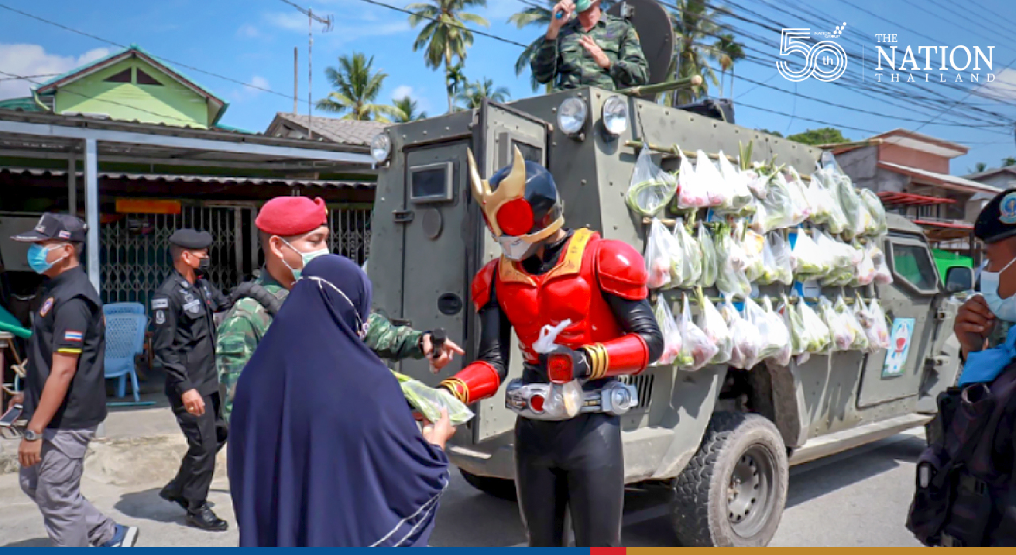 Kamen Rider superheroes come to the rescue in Narathiwat