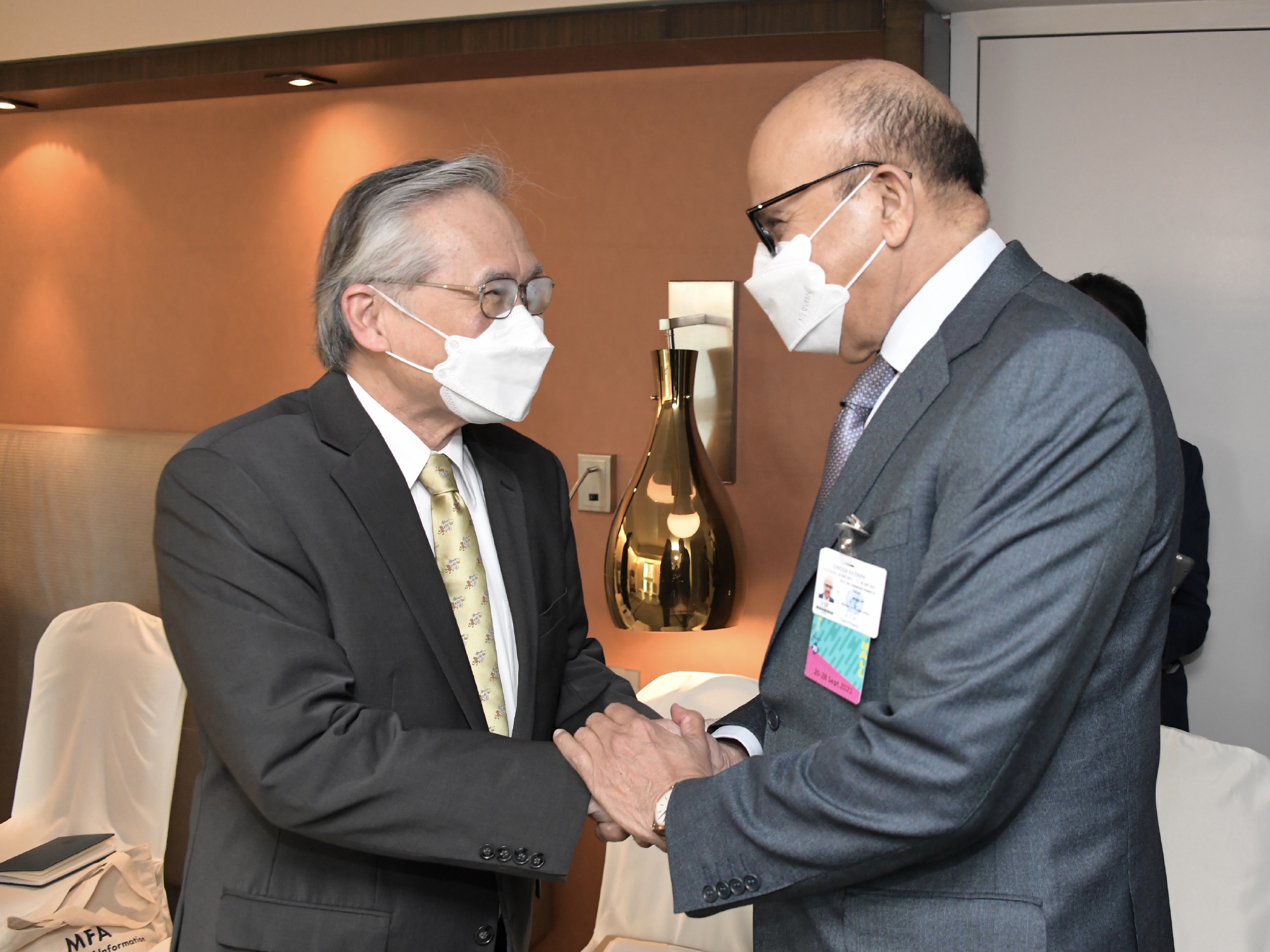 Don has one-on-one discussions with foreign ministers attending UNGA