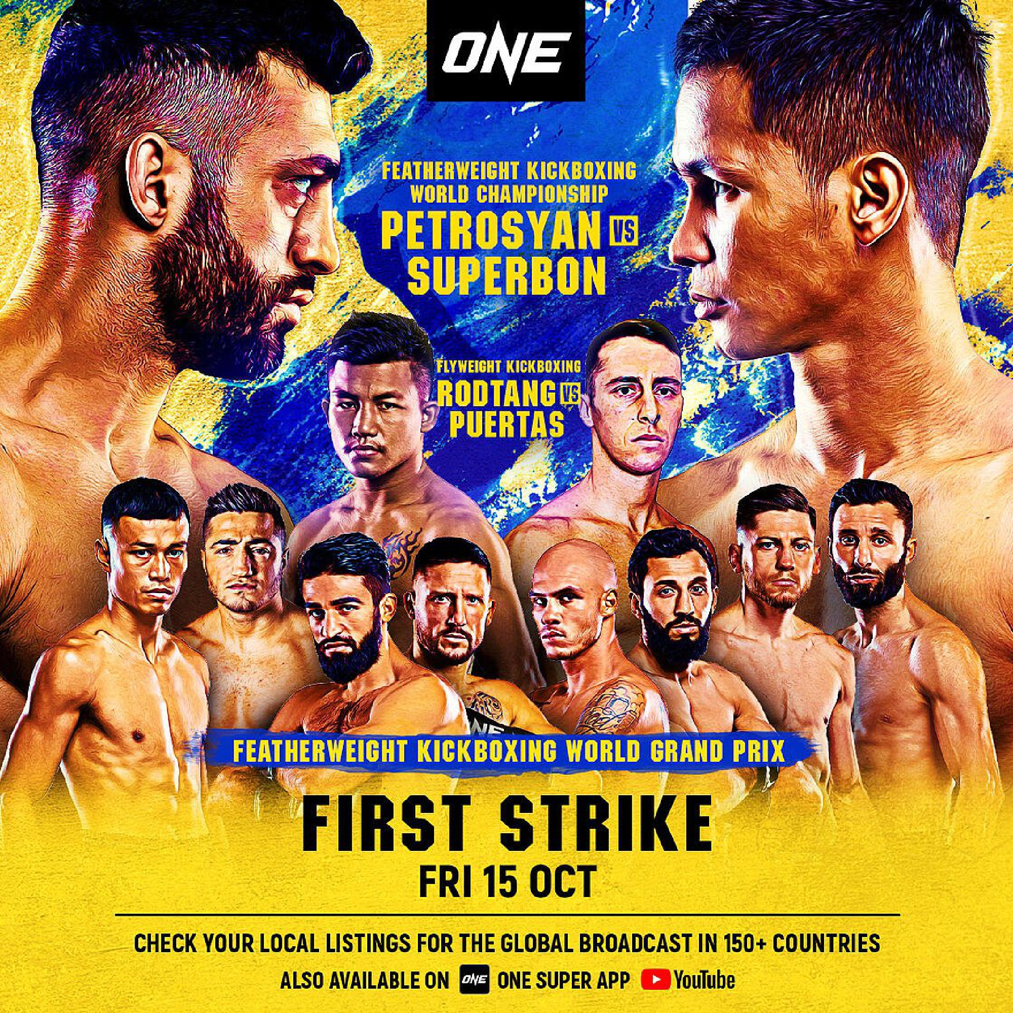 FIRST STRIKE lead card is headlined by an explosive affair between Muay Thai superstars Saemapetch Fairtex and Tawanchai PK.Saenchai Muaythaigym.