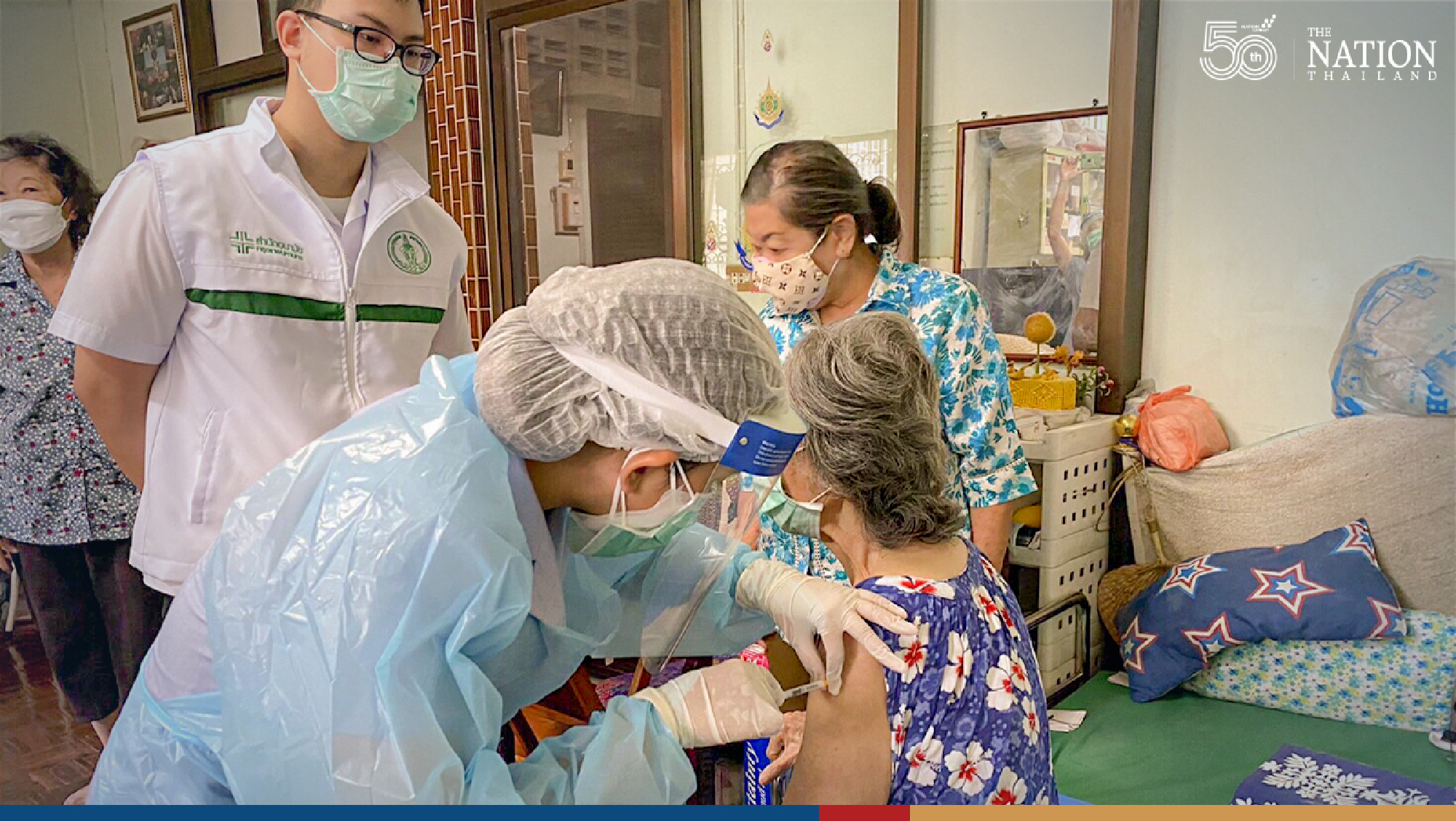 Bangkok speed up vaccination drive on bed-ridden seniors and patients 