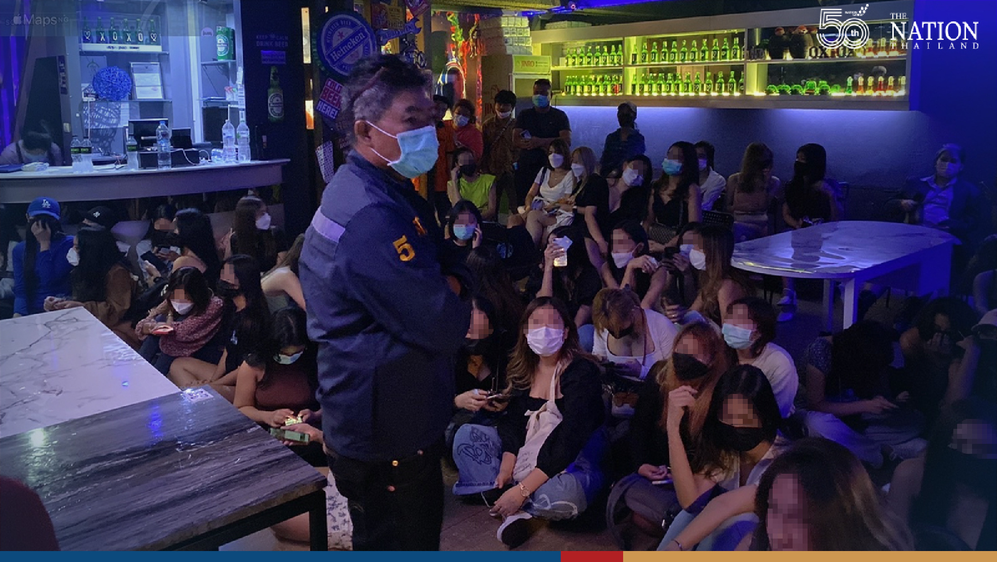 Police break up party at Bangkok restaurant, manager, 116 guests charged
