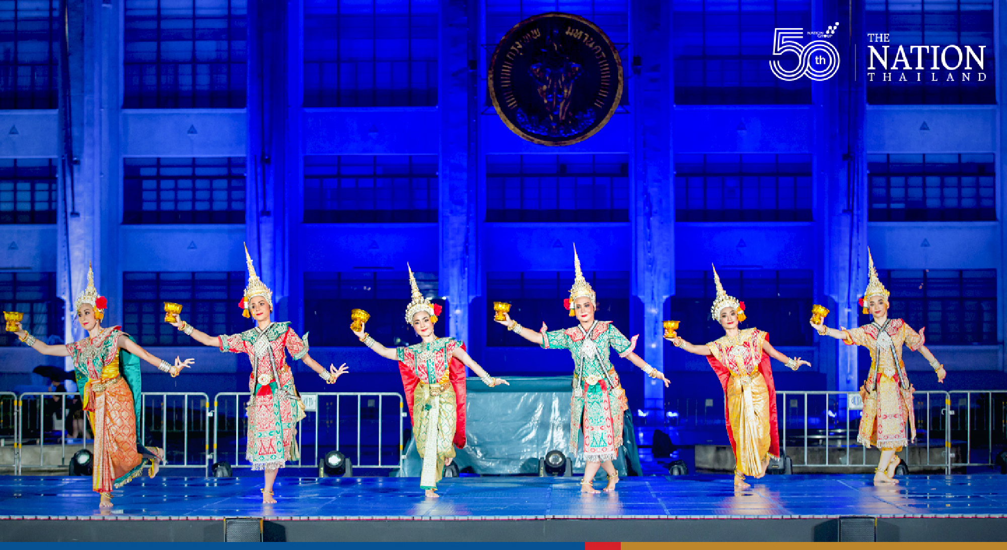 Bangkok City Halls facade becomes the background of Korean and Thai culture on Korean National Day