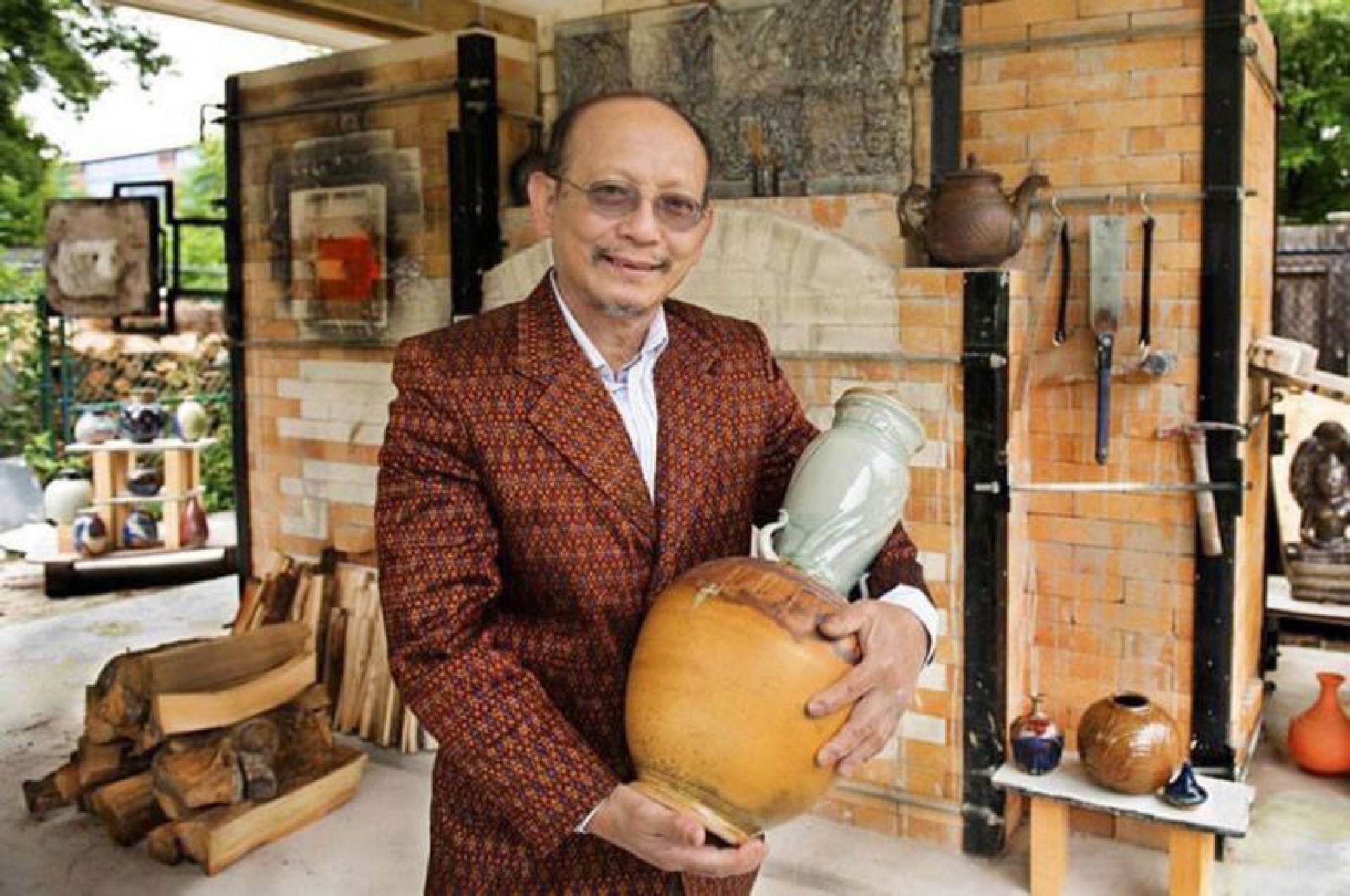 One of just three known master potters to survive the Khmer Rouge genocide, Livan was honoured with an NEA Heritage Fellowship in 2015 for his life’s work. SUPPLIED