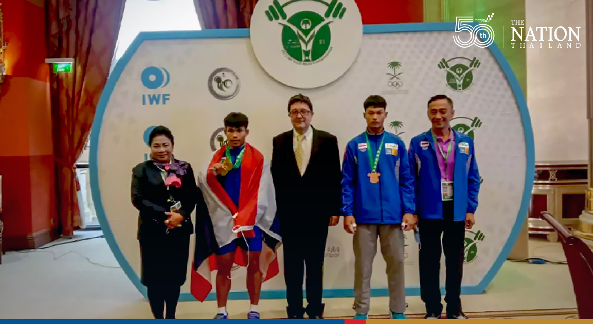 Weeraphon snatches 3 golds for Thailand at weightlifting championships