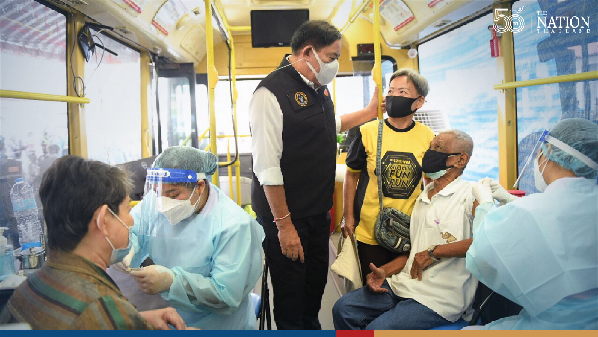 Bangkok speed up vaccination drive on bed-ridden seniors and patients 