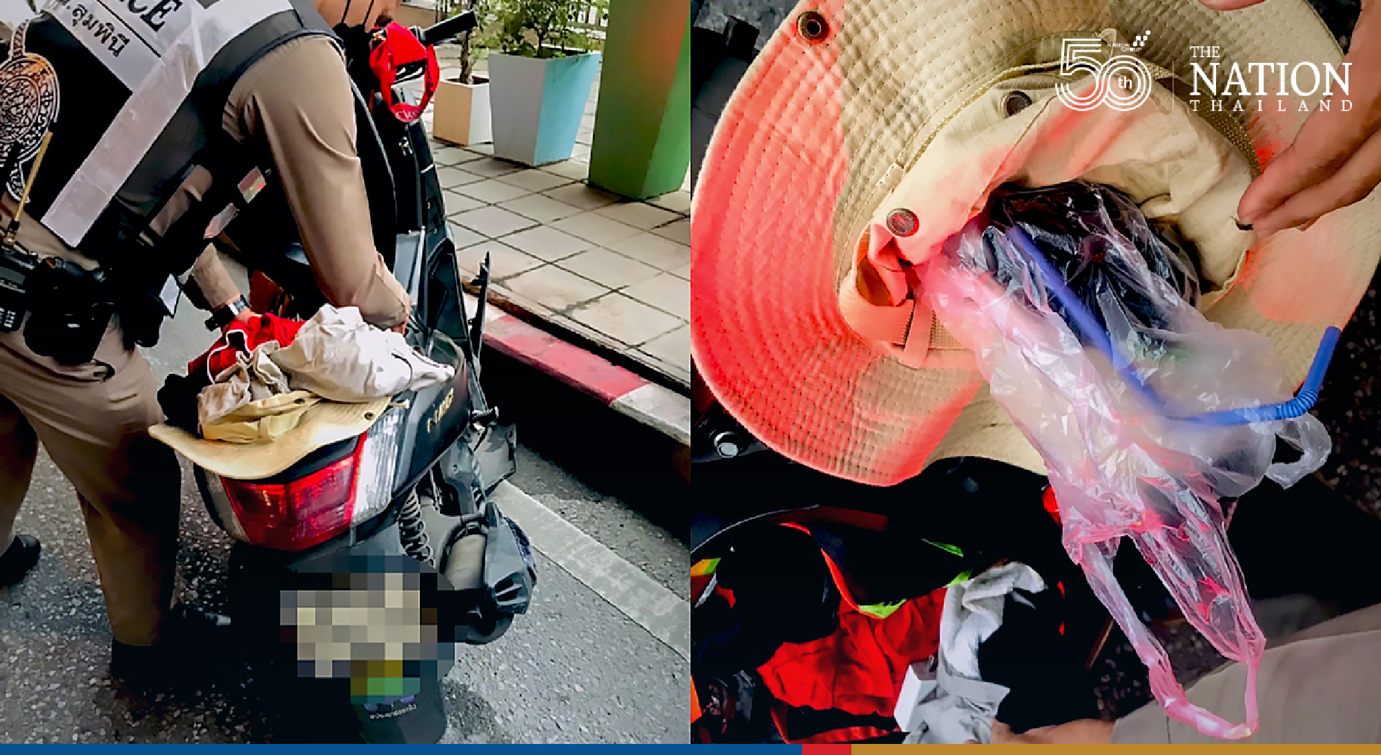 Three held for allegedly lobbing bomb at police car