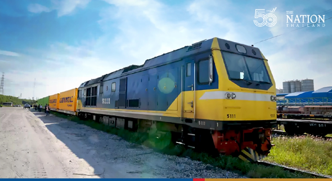 Train from Map Ta Phut to Laos goes on test run