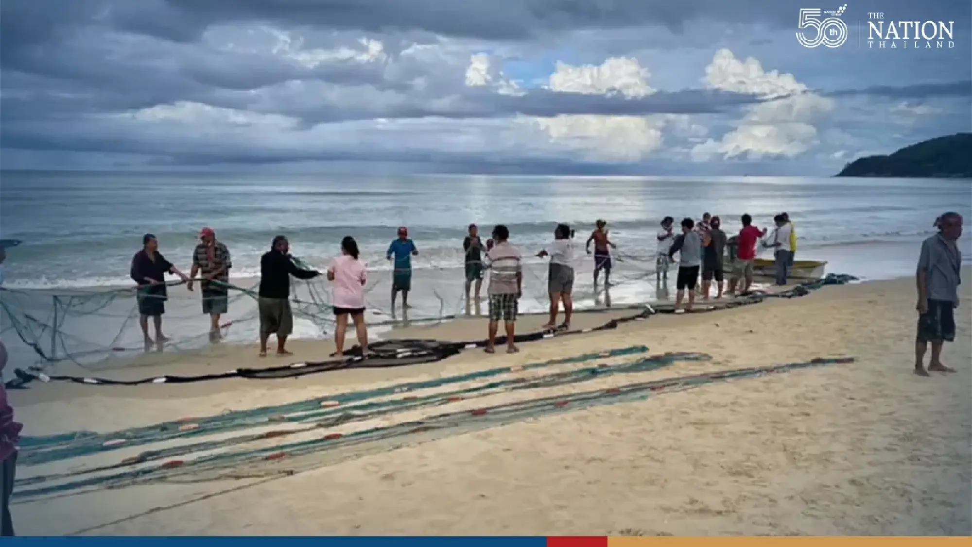 Ebbing tide leaves behind a bounty for Phuket