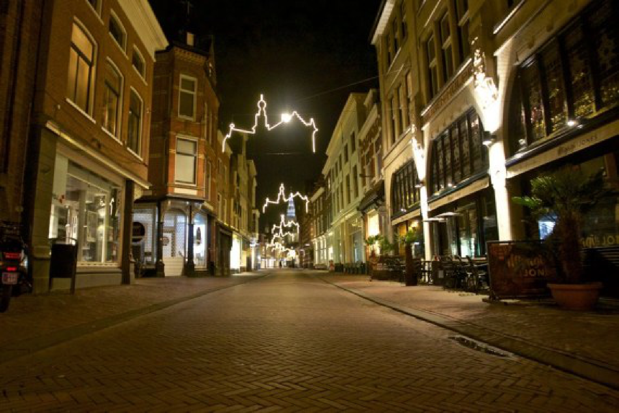 Photo taken on Jan. 23, 2021 shows an empty street in Haarlem, the Netherlands.  (Photo by Sylvia Lederer/Xinhua)