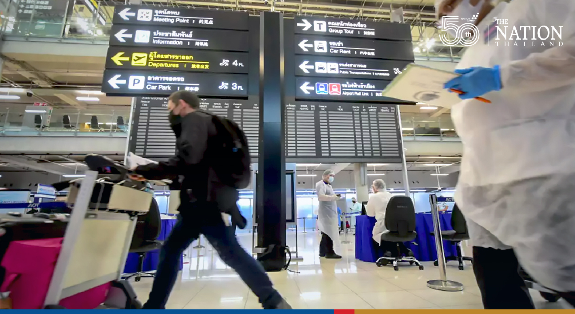 Over 2,400 visitors entered Thailand via Suvarnabhumi on first day of reopening.