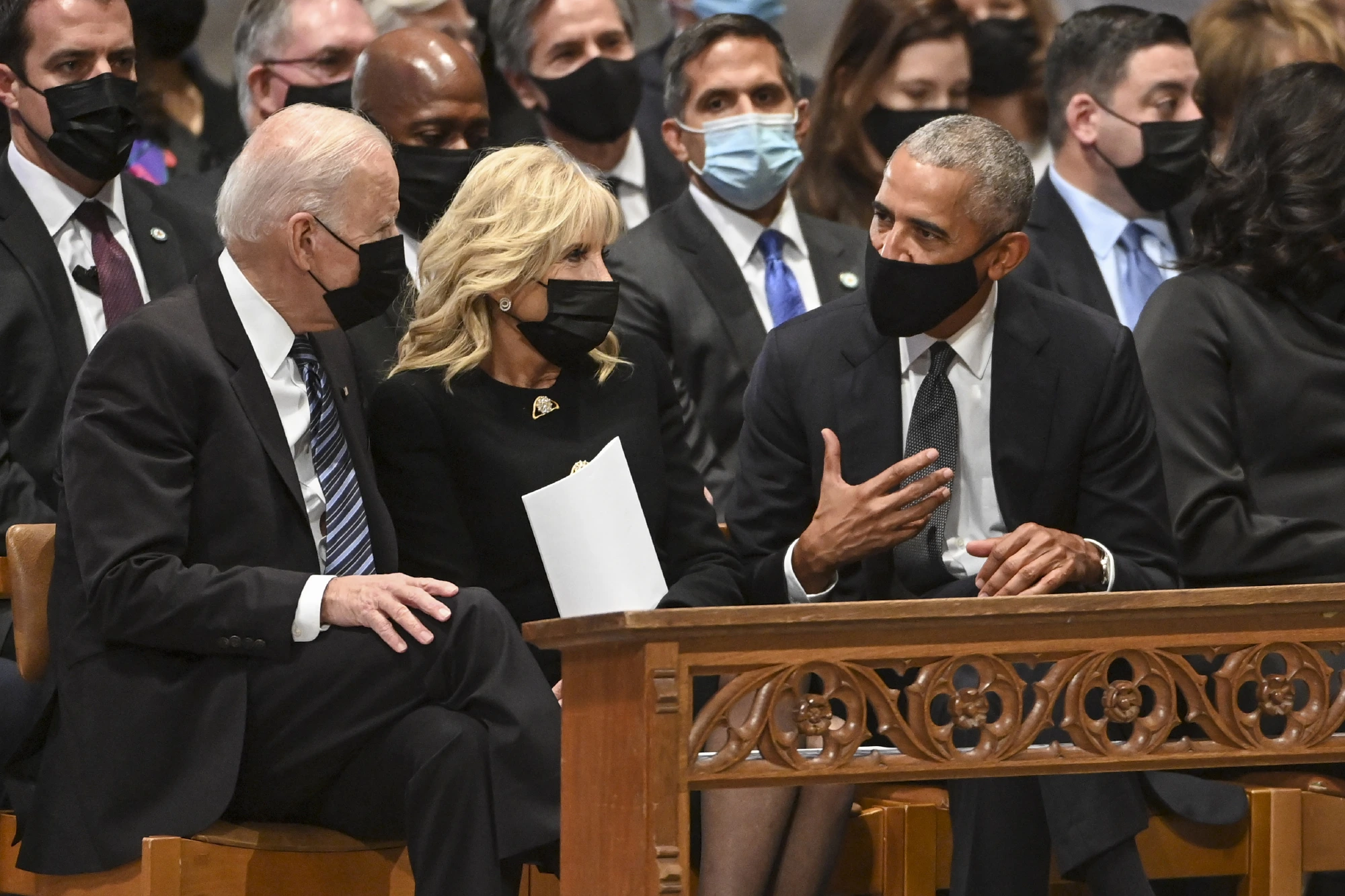 Colin Powell remembered for leadership, integrity and a love of ABBA and Bob Marley at funeral