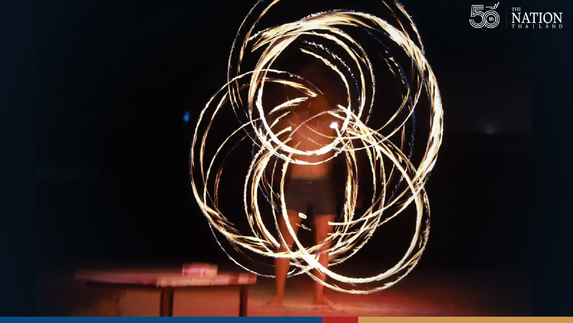 Koh Tao’s Sairee Beach buzzing again with spinning fire wheels