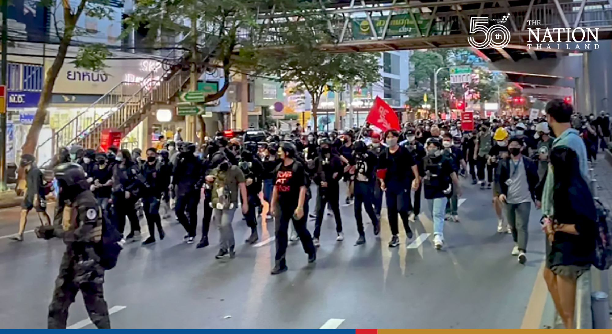 Timeline of Sunday’s rally from Pathumwan Intersection to Germany Embassy