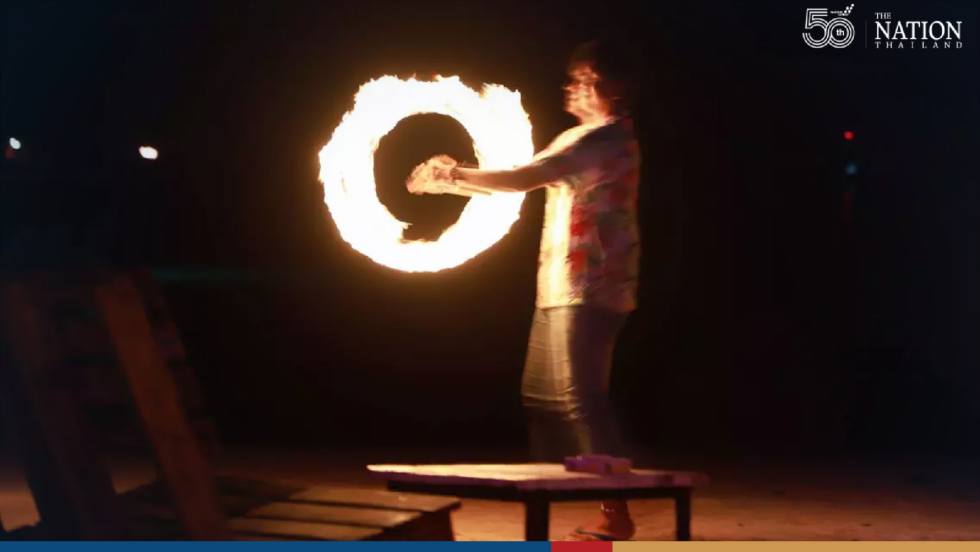 Koh Tao’s Sairee Beach buzzing again with spinning fire wheels