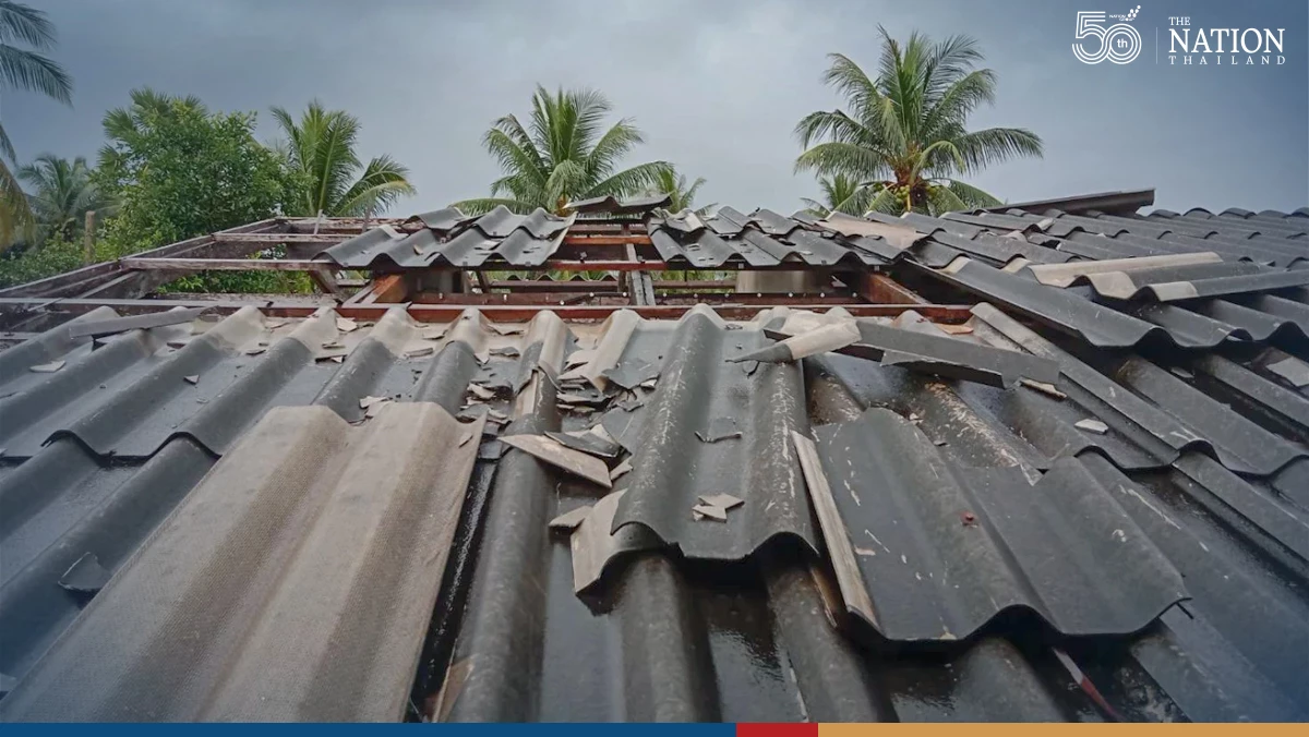 Freak storm pounds Songkhla village for 5 minutes causing damages worth THB3 million