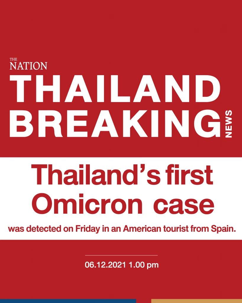 American tourist brings Omicron to Thailand