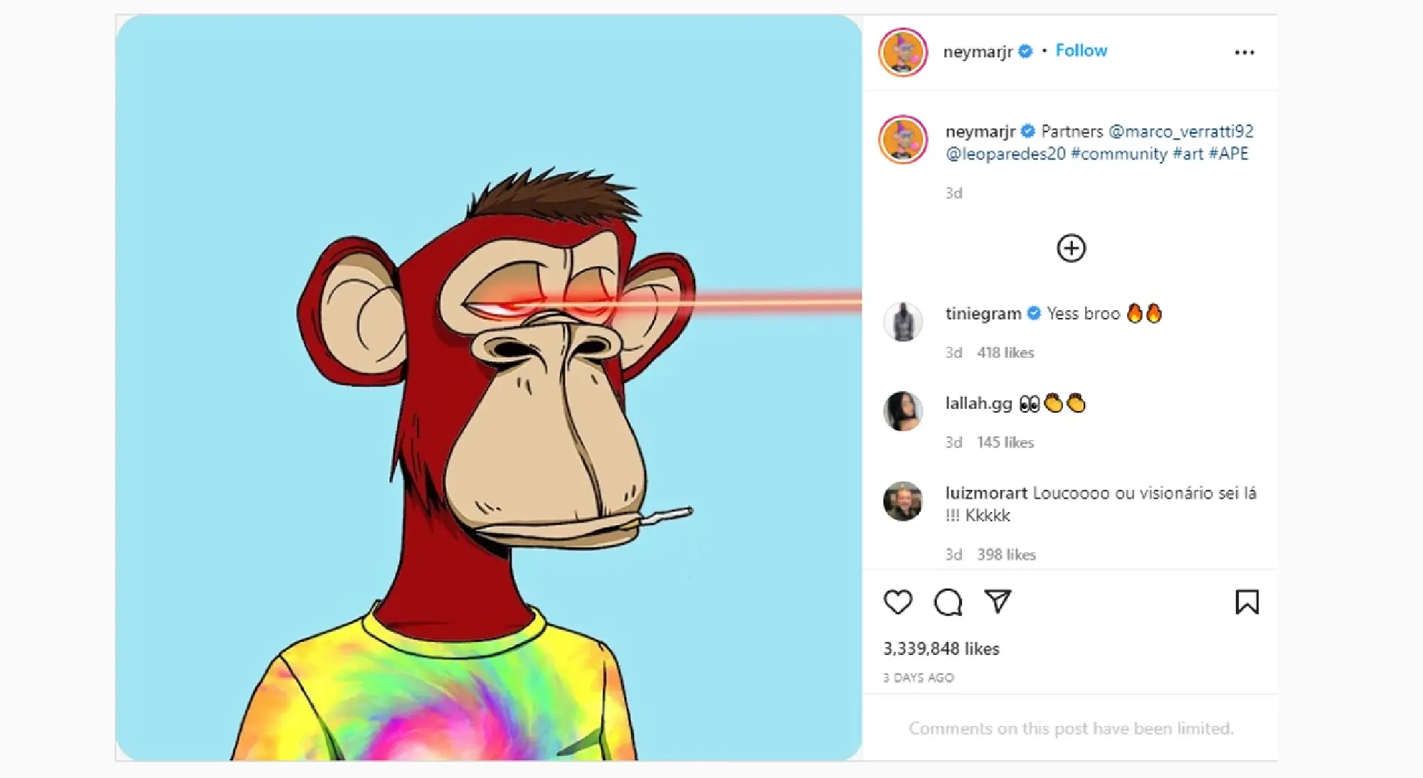 Neymar among footballers investing in NFTs