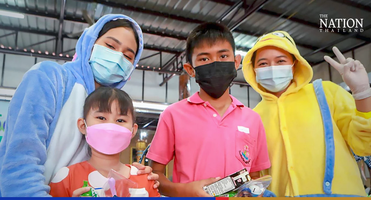 It's fun time for children getting vaccinated