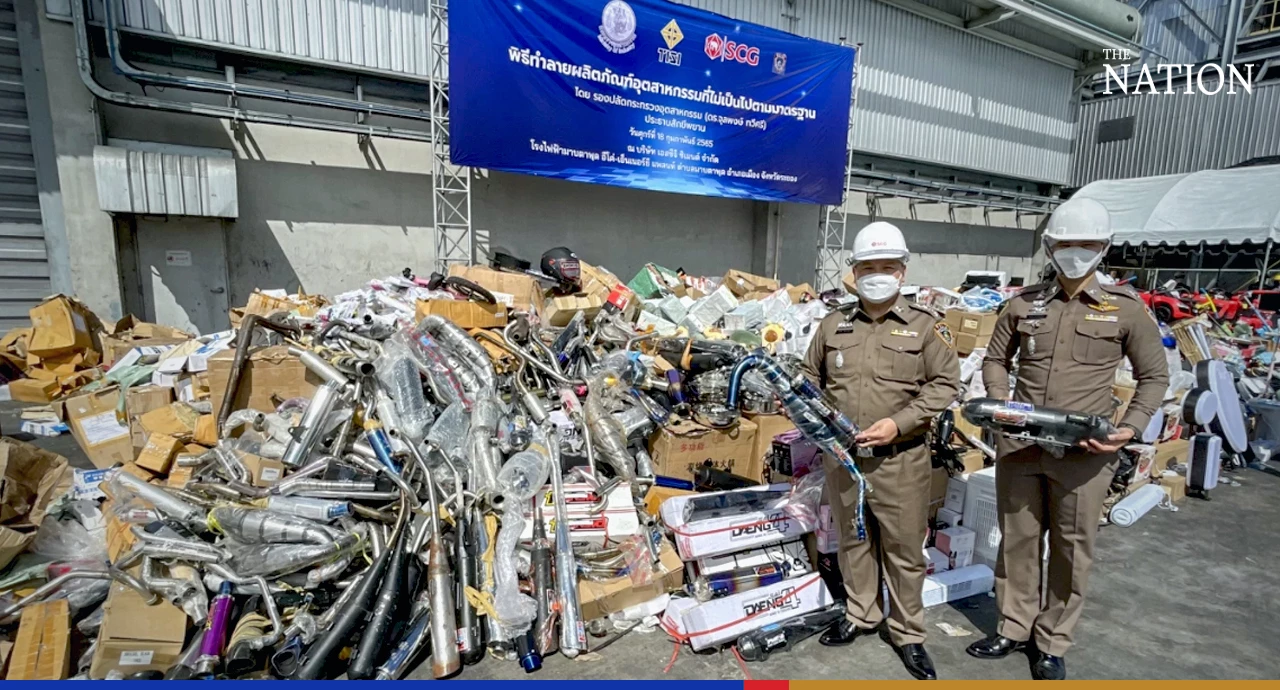 Over 1 million substandard industrial products incinerated
