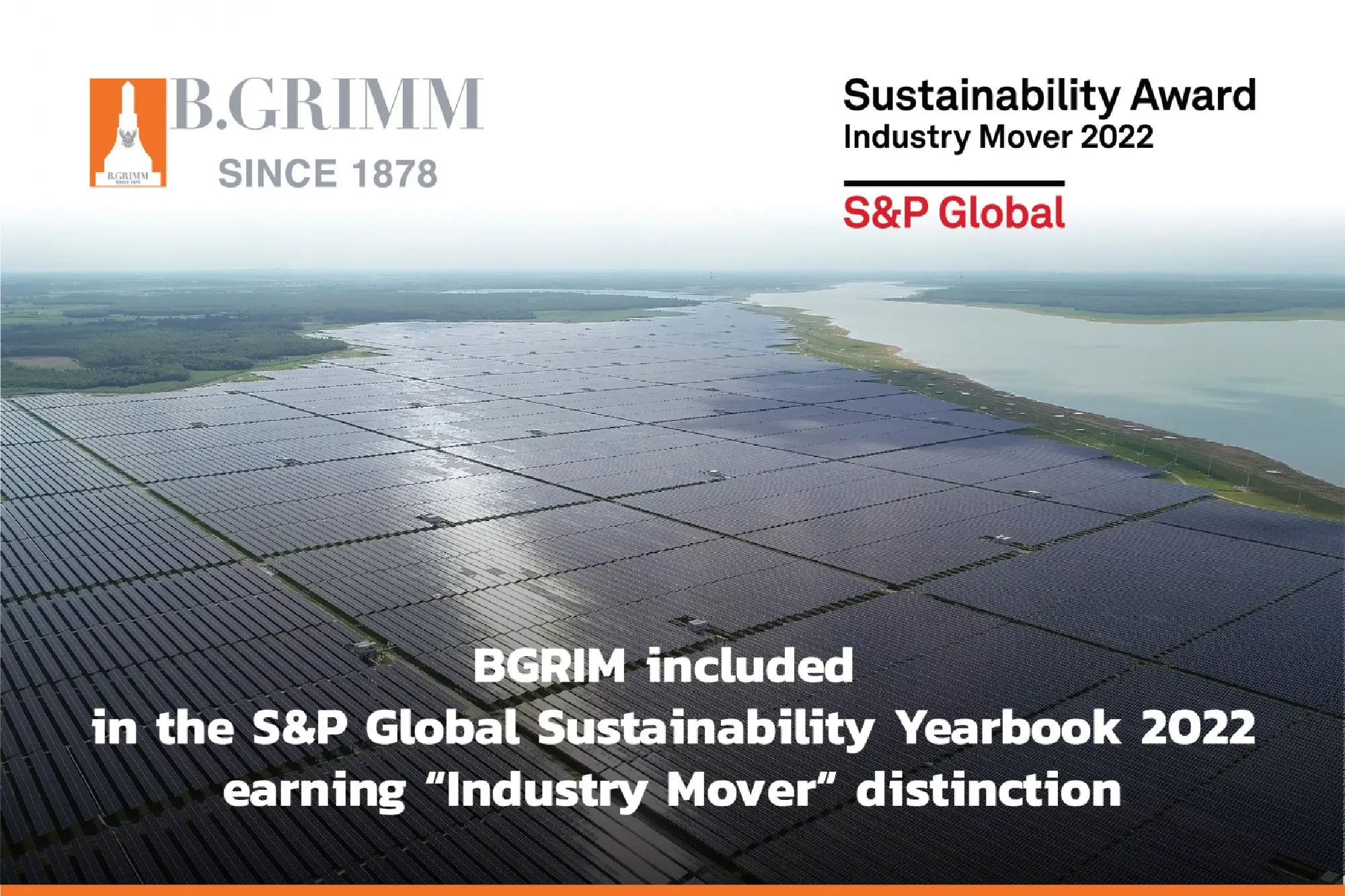 B.Grimm Power included in S&P Global Sustainability Yearbook 2022, earns “Industry Mover” distinction