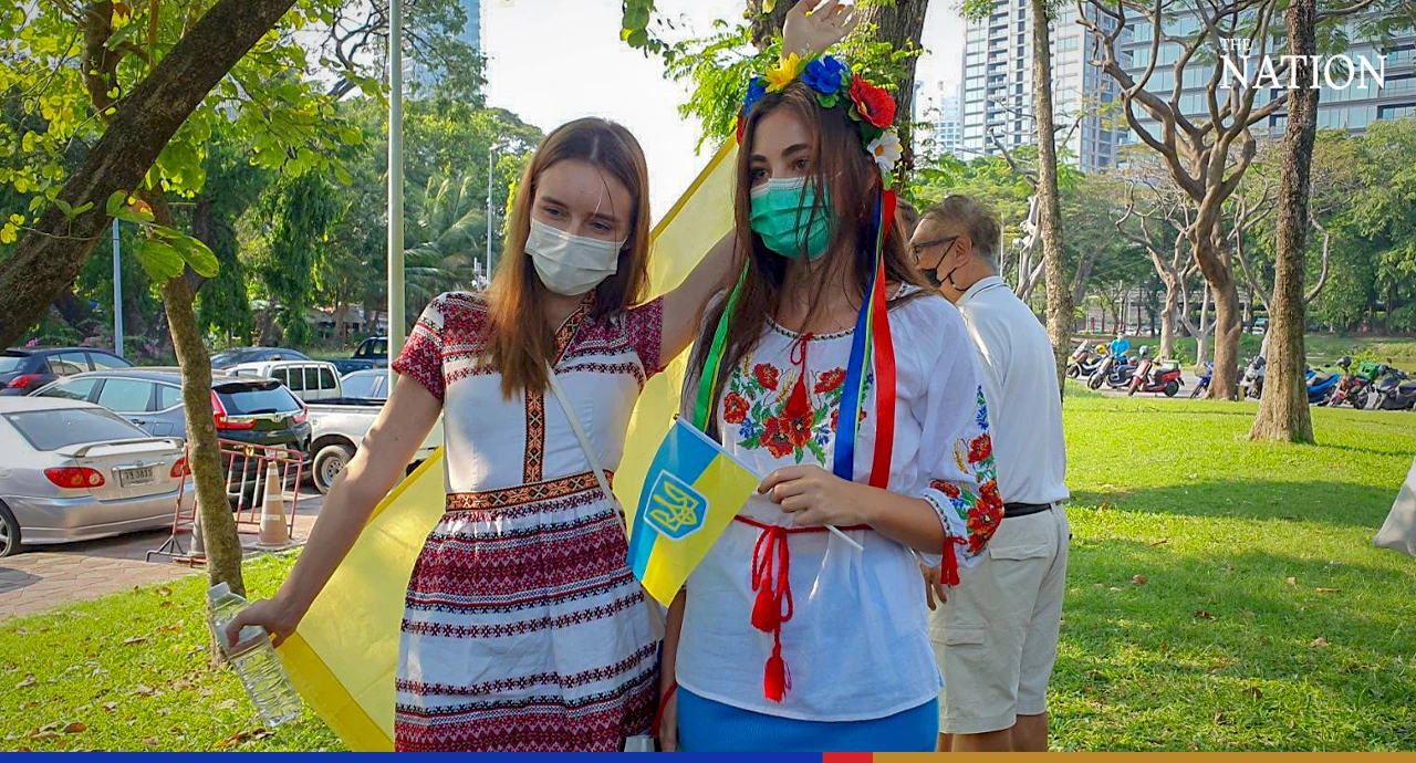 Ukrainians hold anti-war rallies across Thailand