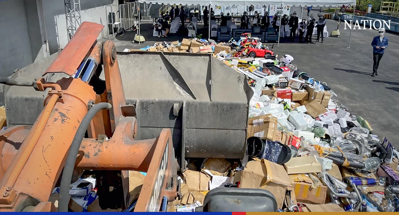 Over 1 million substandard industrial products incinerated