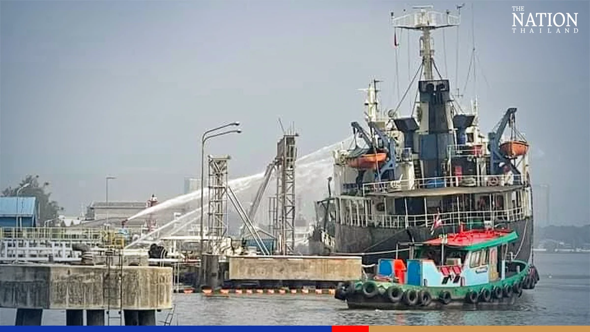 Investigation ordered into explosion and fire at oil tanker off Samut Prakan